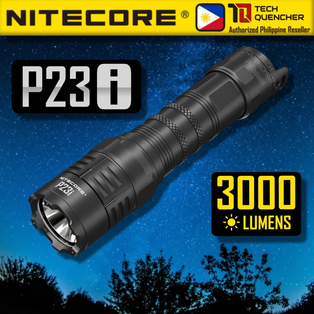 Nitecore P23i Flashlight 3000 Lumens - USB-C Rechargeable with 5000mAh –  Techquencher