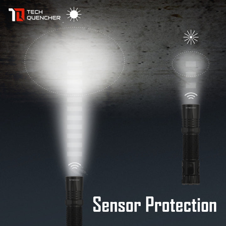 Nitecore EDC35 Flashlight with Lumin Shield - 5000 Lumens  - USB-C Rechargeable - 550m beam - IP68