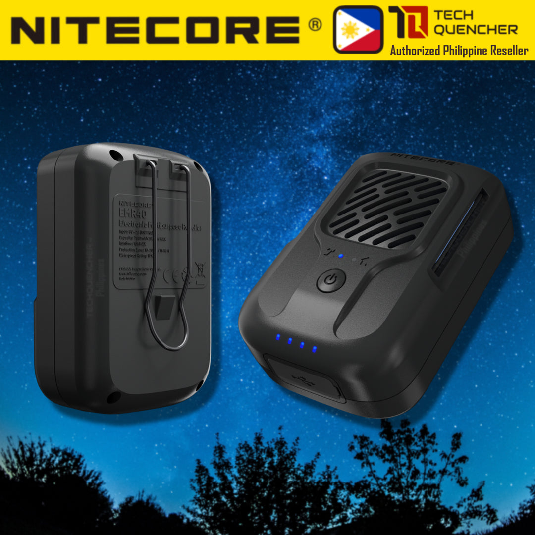 Nitecore EMR40 Portable Electronic Multipurpose Repeller - 10h Max Runtime - 7800mAh - USB-C - IPX5