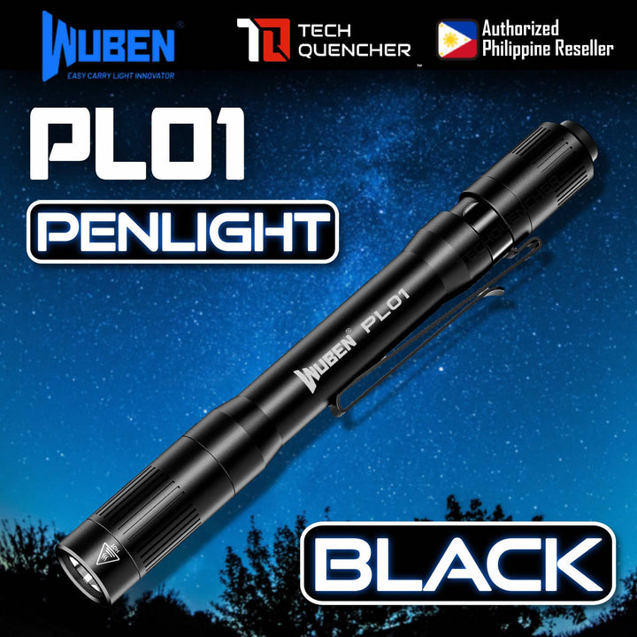 Wuben PL01 Penlight - Flashlight - 650 Lumens - USB-C Rechargeable 10880 Battery or AAA - 45g - IP68