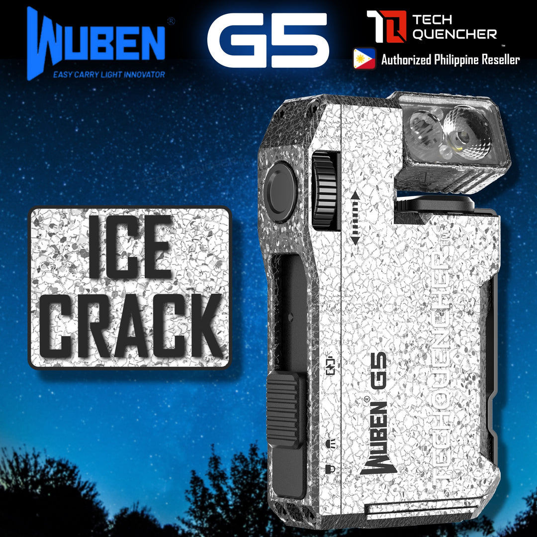 Wuben G5 Flashlight - Keychain Light - 400 Lumens - RGB - 52.3grams - USB-C Rechargeable - IP68