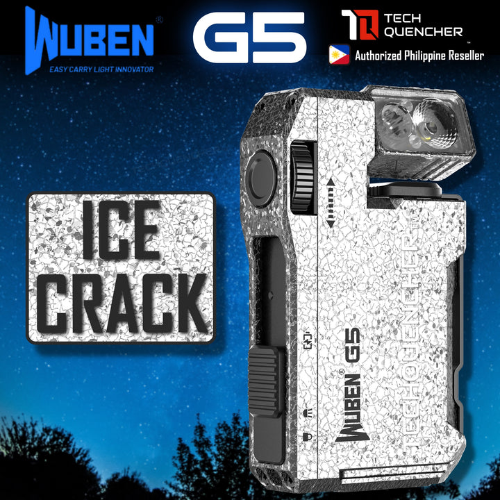 Wuben G5 Flashlight - Keychain Light - 400 Lumens - RGB - 52.3grams - USB-C Rechargeable - IP68