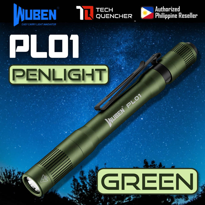 Wuben PL01 Penlight - Flashlight - 650 Lumens - USB-C Rechargeable 10880 Battery or AAA - 45g - IP68