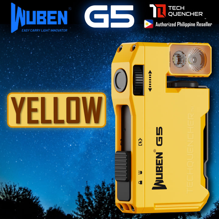 Wuben G5 Flashlight - Keychain Light - 400 Lumens - RGB - 52.3grams - USB-C Rechargeable - IP68