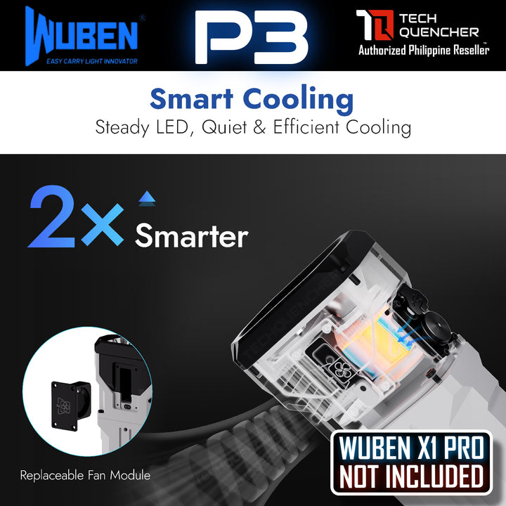 Wuben P3 Cooling Fan Module for Wuben X1 Pro - Replaceable Fan - Modular - Active Cooling Fan
