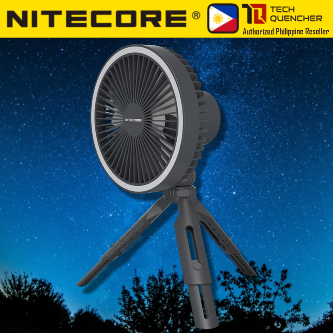 Nitecore NEF10 - 3 in 1 Multifunction Camping Electric Fan - LED Ring Light - 10000mAh Powerbank