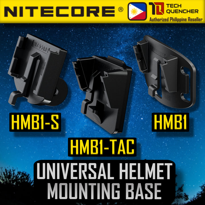 Nitecore Headlamp Bracket Universal Mounting Kit - Helmet - HMB HLB Series - NU25 UL NU33 NU43 NU50 HC65 UHE
