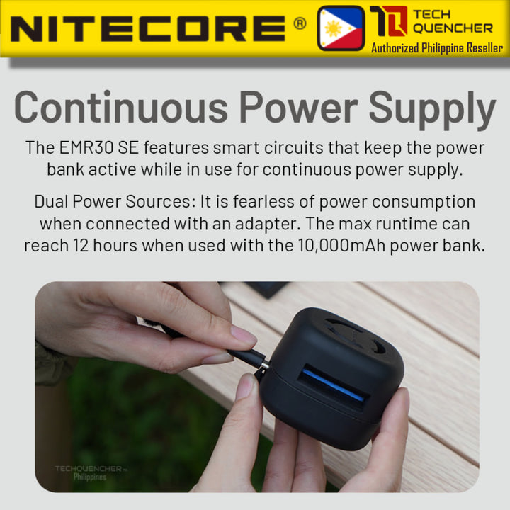 Nitecore EMR30 SE Portable Electronic Multipurpose Repeller -Active Diffusion - 5mins Quick Effect