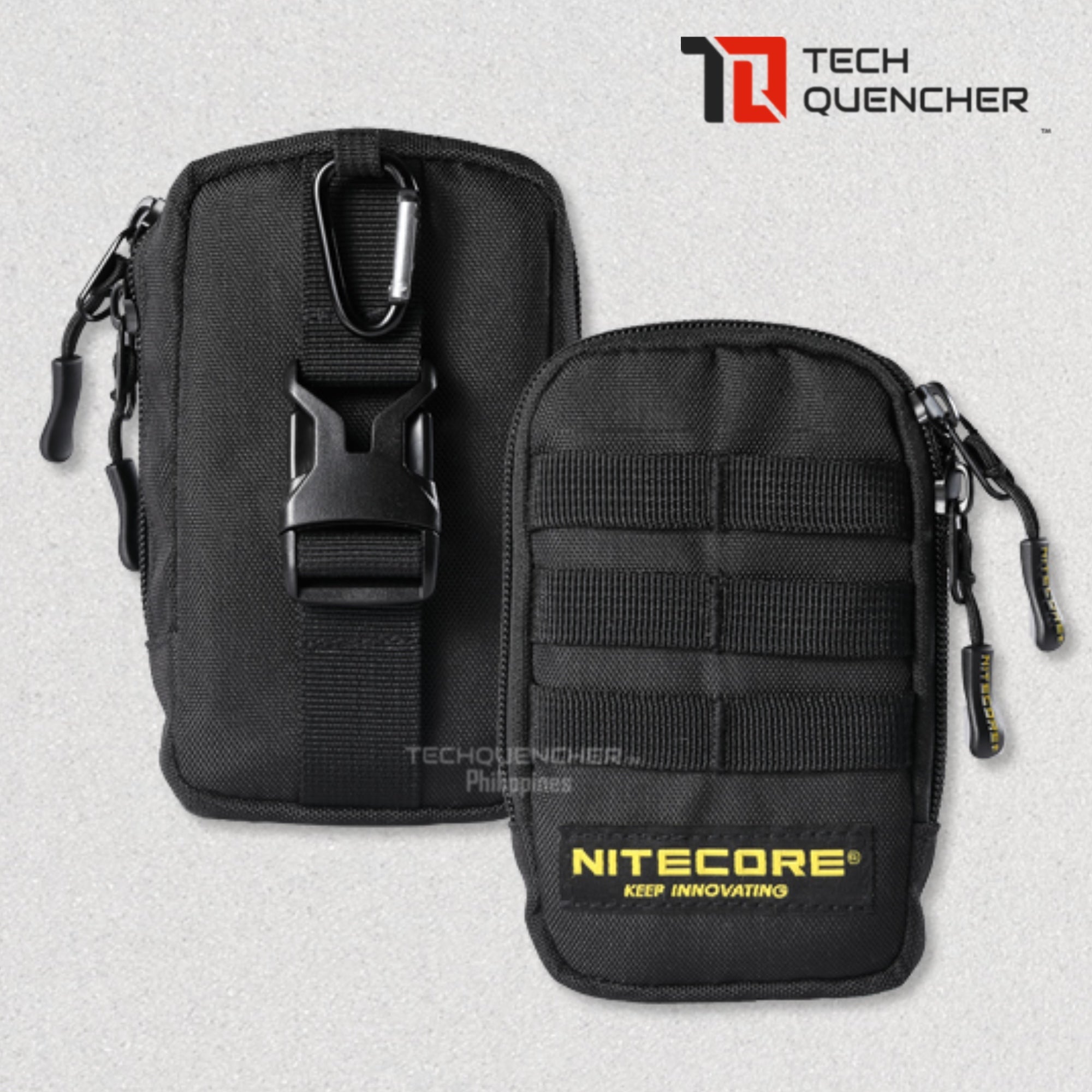 Nitecore NPP30 Pocket Pouch - 500D Water Resistant Polyester Fabric - Expansion Straps - Expansion Modes - Bag