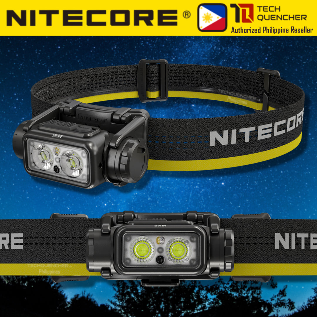 Nitecore NU45 Headlamp 1700 Lumens - 8 Core UHE LED - 14W USB-C Fast Charging 4000mah Battery - IP68