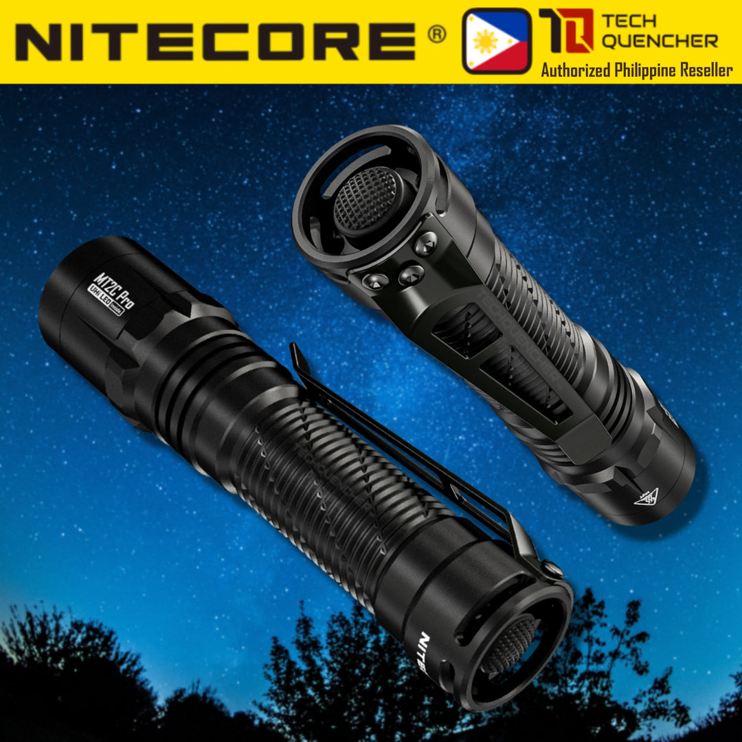Nitecore MT2C Pro Flashlight - 1800 Lumens - UHi 20 Led - USB-C Rechargeable 18650 Battery  - IP68