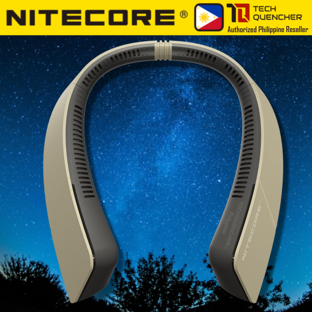 Nitecore NEF20  - Portable Bladeless Neck Fan - Lightweight - Portable - 4000mAh - USB-C - Camping