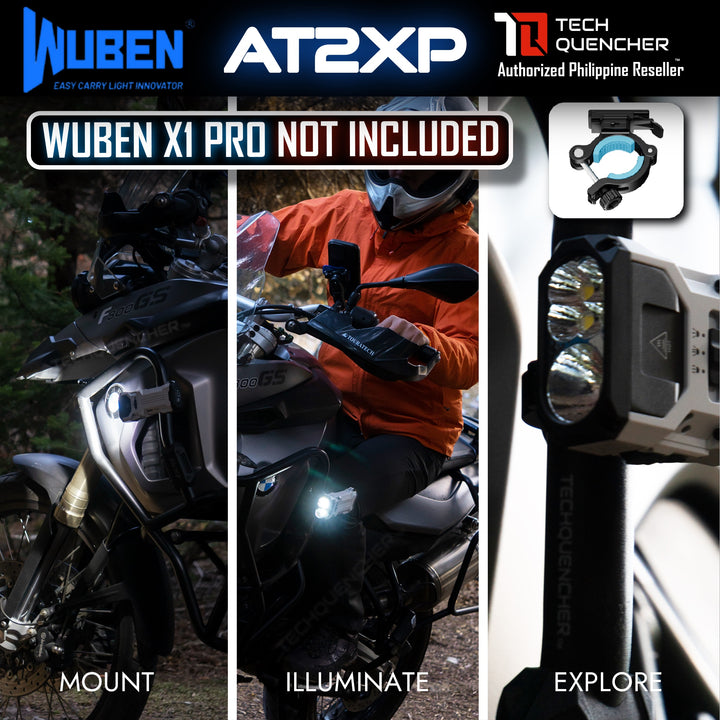 Wuben AT2XP Bike Mount for Wuben X1 Pro - Zinc Alloy Metal Bike Mount - Motorcycle Mount