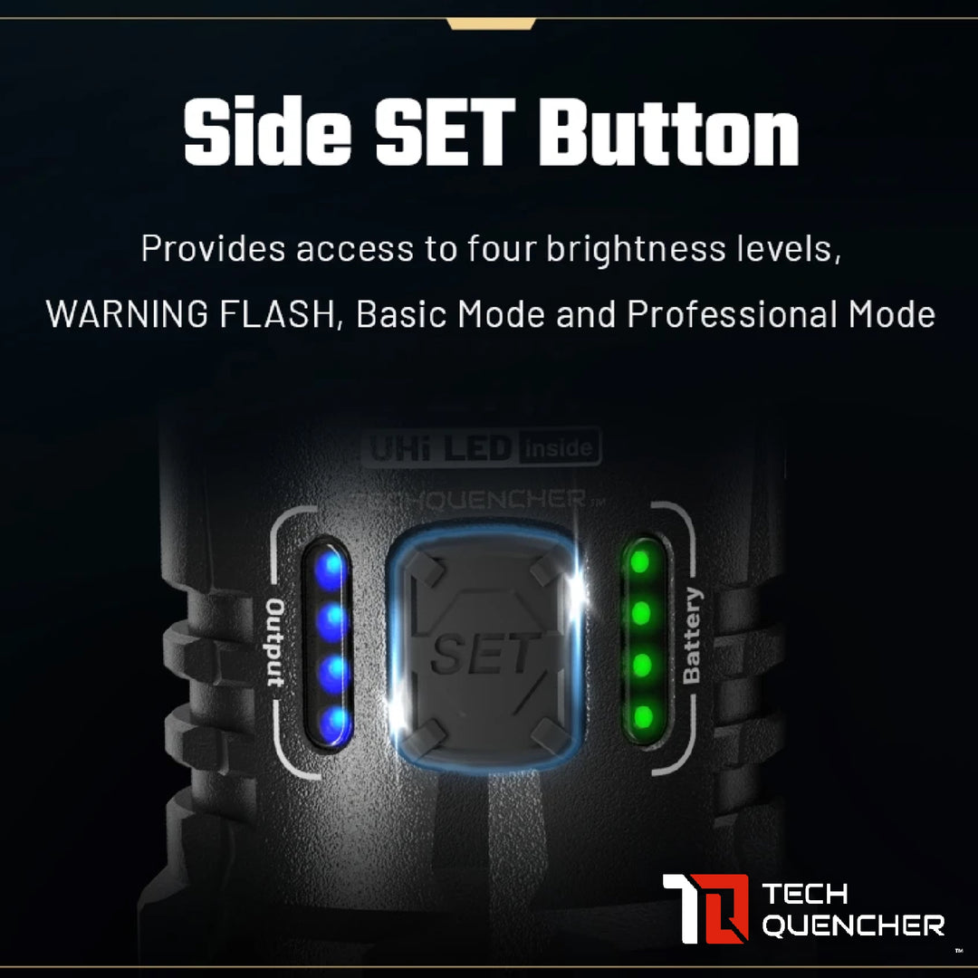 Nitecore P27iX Flashlight - 5000 Lumens - Customizable - 5500mAh Battery - Lock Switch- USB-C - IP68