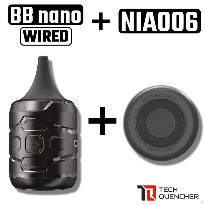 Nitecore BB Nano Wired - Portable Electronic Blower - USB-C Powered - Camera Cleaning - RGB - Vacuum