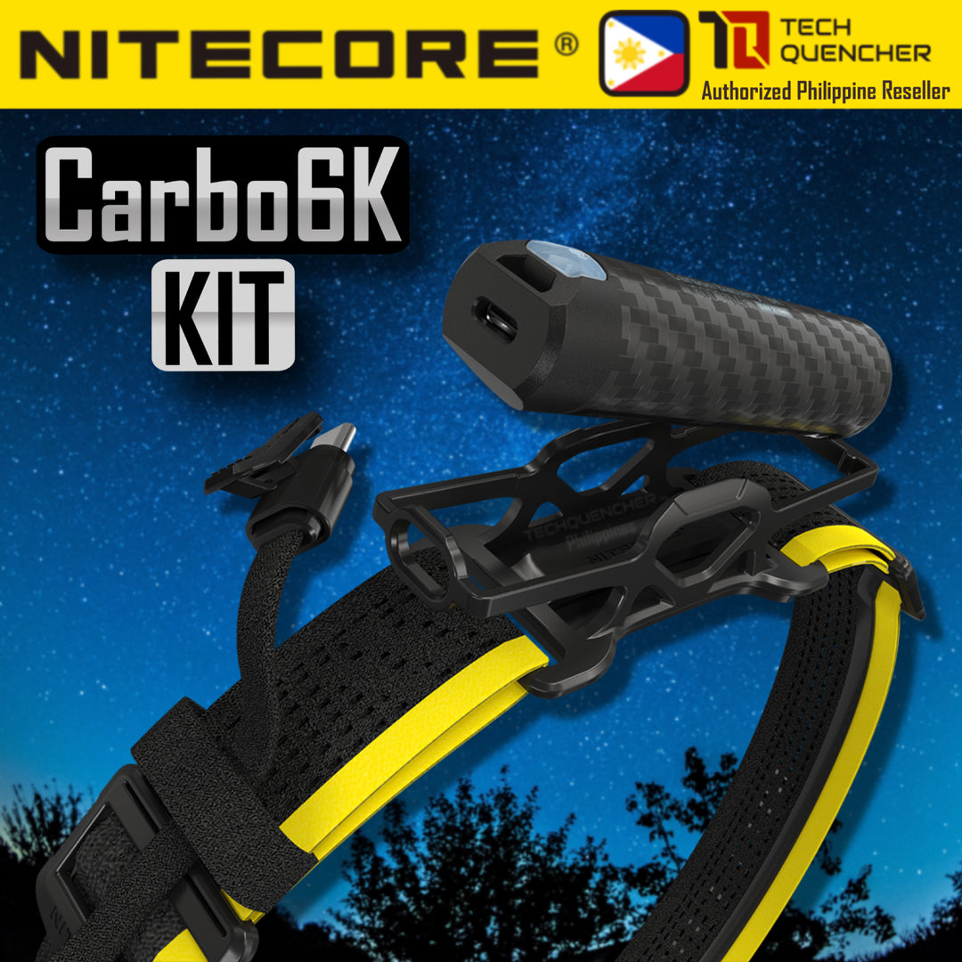 Nitecore Carbo 6K Kit 6000mAh Powerbank - Extended Headlamp Runtime Kit for NU43 NU45 NU50 HC65 UHE