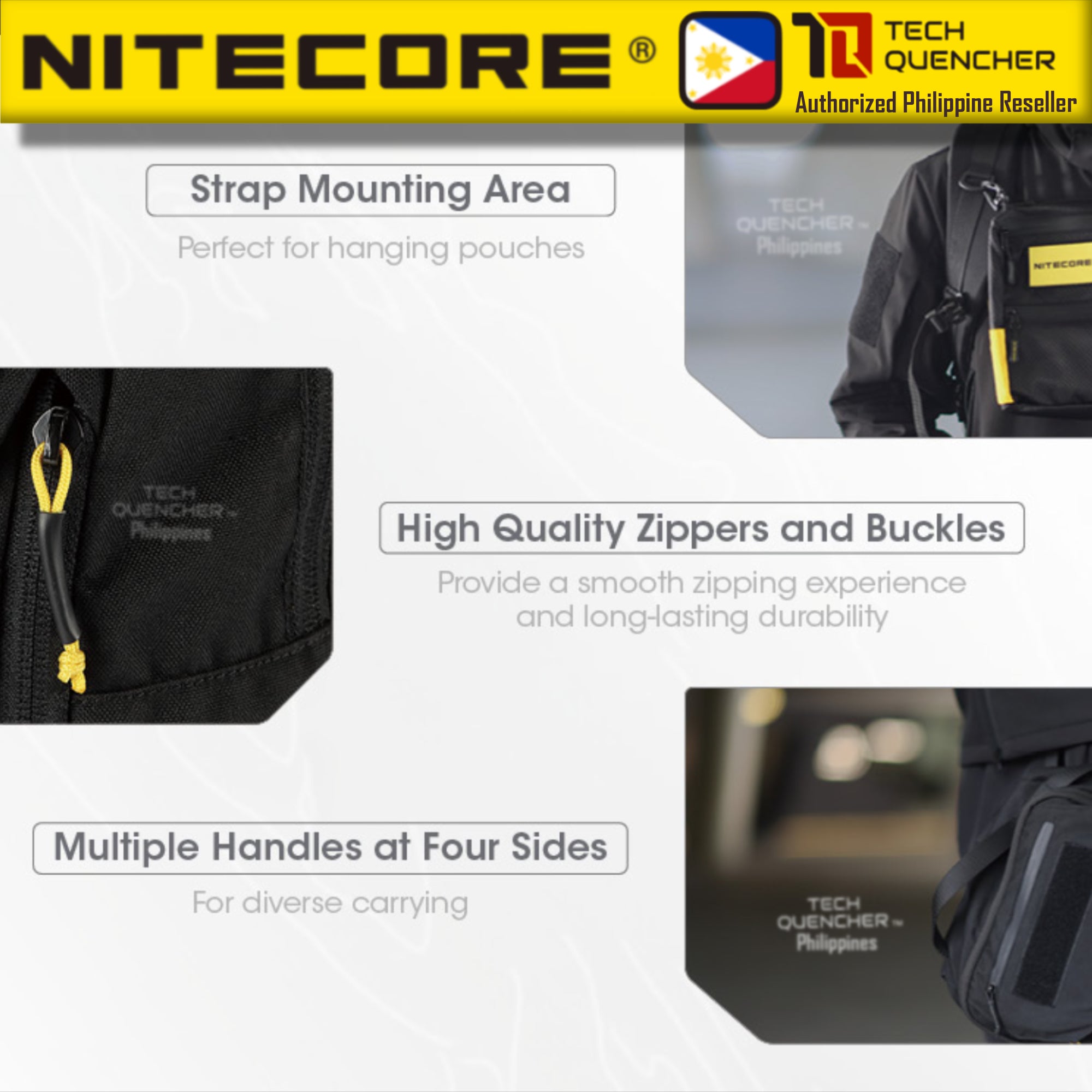 Nitecore BP23 PRO Backpack 23L - 400D Cordura® Fabric - Internal Fiberglas Stay - 15 inch Laptop