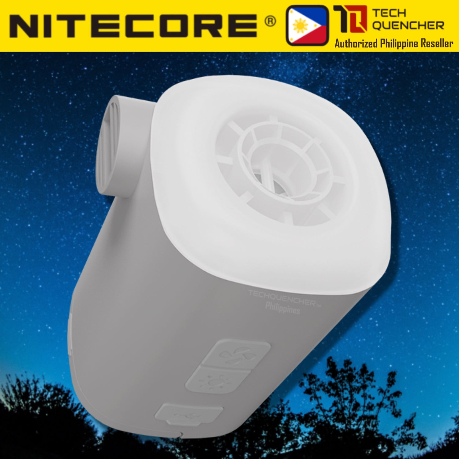 Nitecore AP10 Compact Electric Air Pump - Emergency Light - Inflate - Deflate - Magnetic Base - IP44