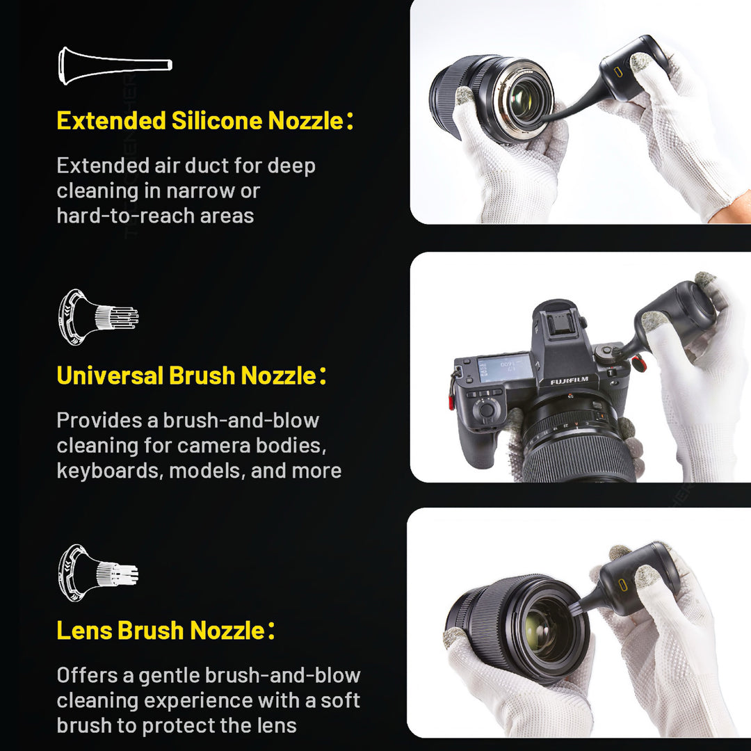 Nitecore NIA008 Enhanced Cleaning Kit for BB Nano and BB Nano Wired - Camera Blower -Multiple Nozzle