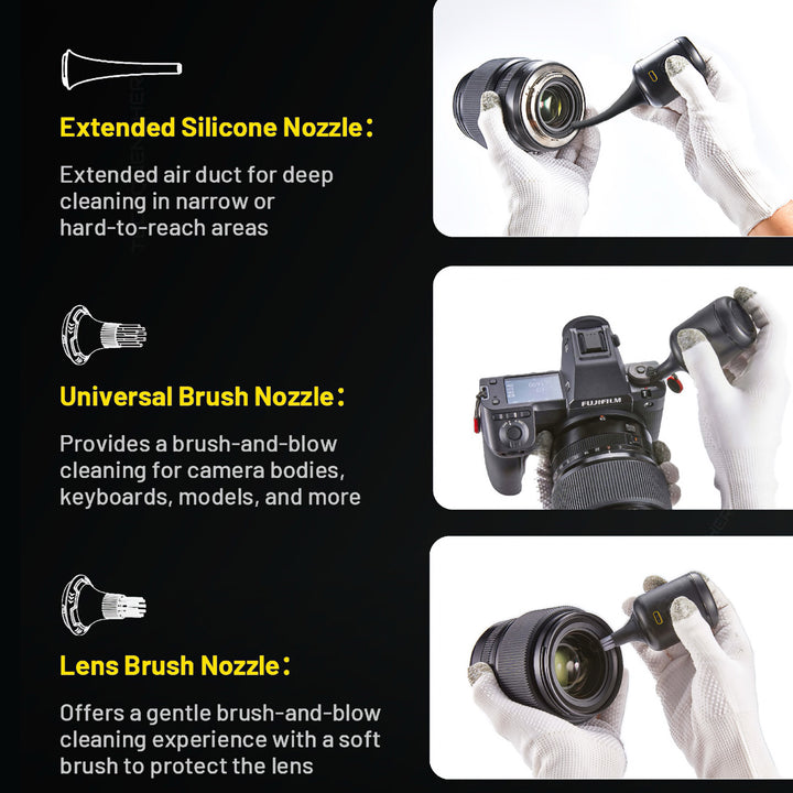 Nitecore NIA008 Enhanced Cleaning Kit for BB Nano and BB Nano Wired - Camera Blower -Multiple Nozzle