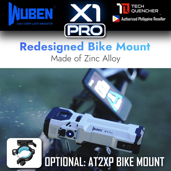 Wuben X1 PRO Flashlight - 12300 Lumens - Cooling Fan - Replaceable Battery - USB-C Reverse Charging - PowerBank