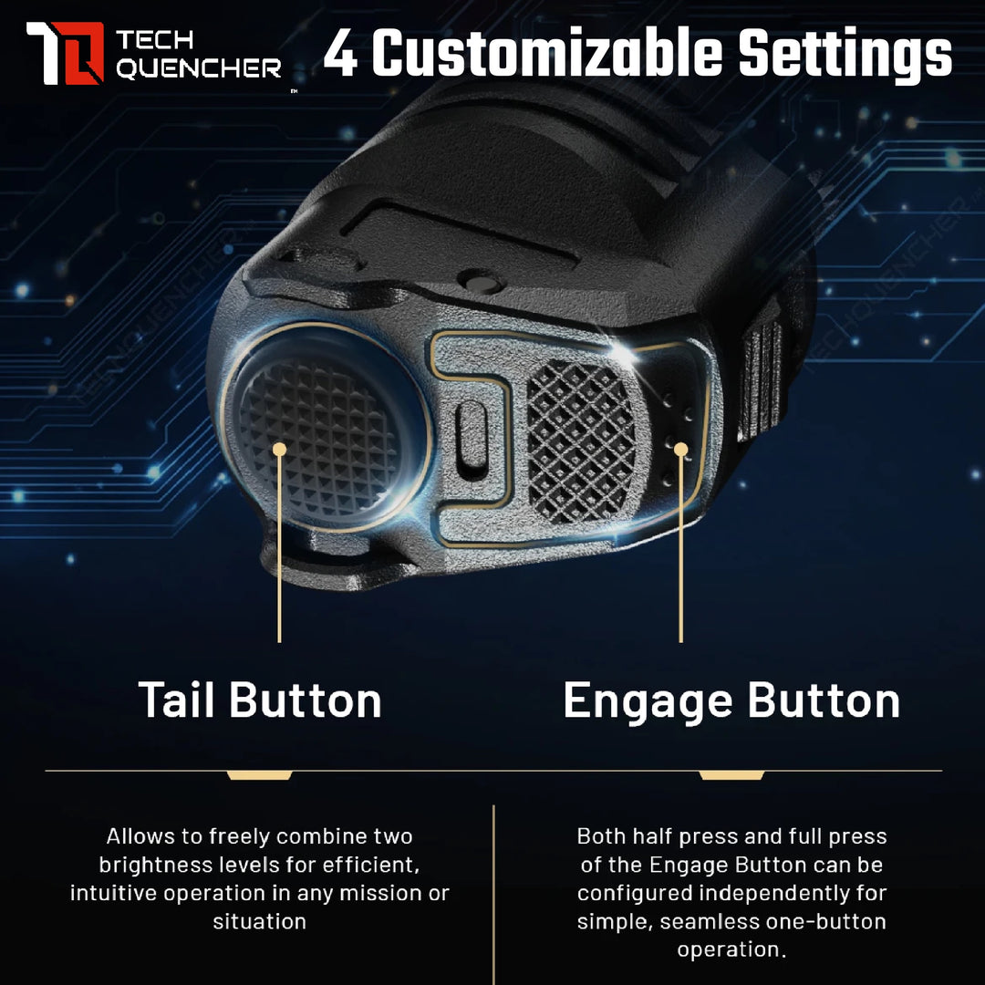 Nitecore P27iX Flashlight - 5000 Lumens - Customizable - 5500mAh Battery - Lock Switch- USB-C - IP68
