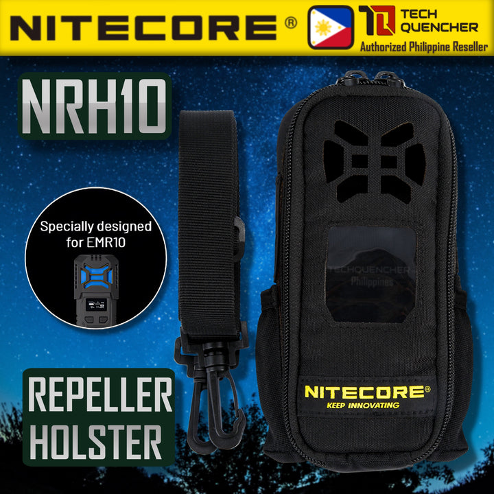 Nitecore NRH10 Repeller Holster for EMR10 - 600D Water Resistant Fabric - Battery and Mat Storage