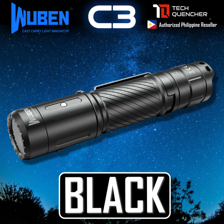 Wuben C3 Flashlight -1200 Lumens - USB-C Rechargeable -123 grams -IP68