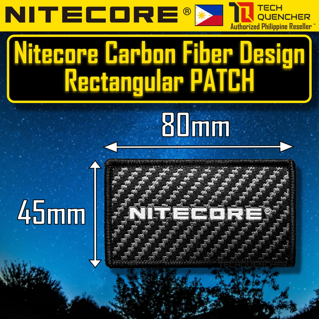 Nitecore Velcro Patch - Morale Patch - Embroidered Badge - For Bag Backpack Caps Vest Slingbag