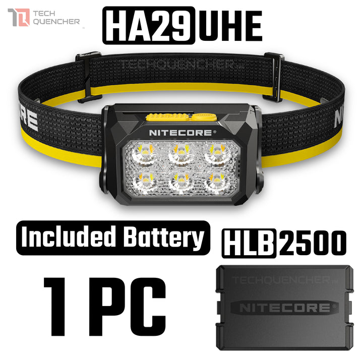 Nitecore HA29 UHE Headlamp - 1200 Lumens - MCT- Modular Battery - All Weather - Magnesium Heat Sink