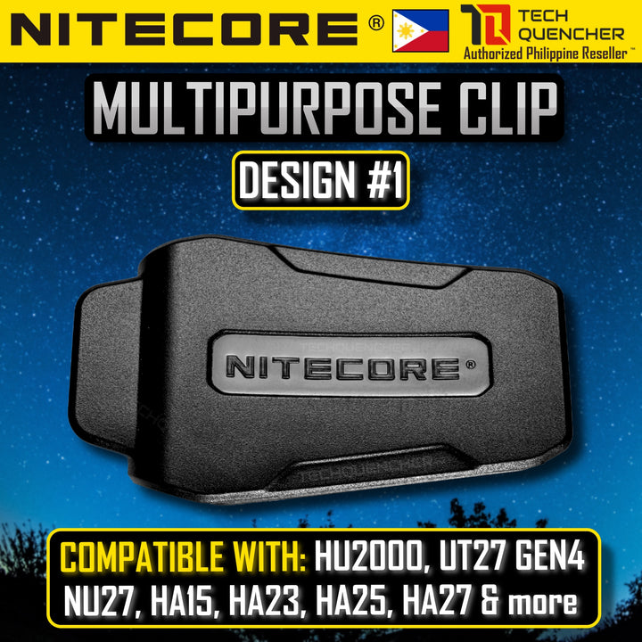 Nitecore Multipurpose Clip - Adjustable - Compatible with Selected Nitecore Products and Headlamps