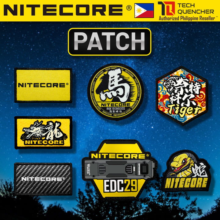 Nitecore Patch - Morale Patch - Embroidered Badge - For Bag Backpack Caps Vest Slingbag