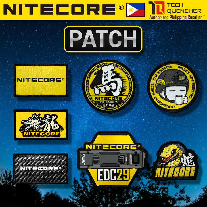 Nitecore Patch - Morale Patch - Embroidered Badge - For Bag Backpack Caps Vest Slingbag