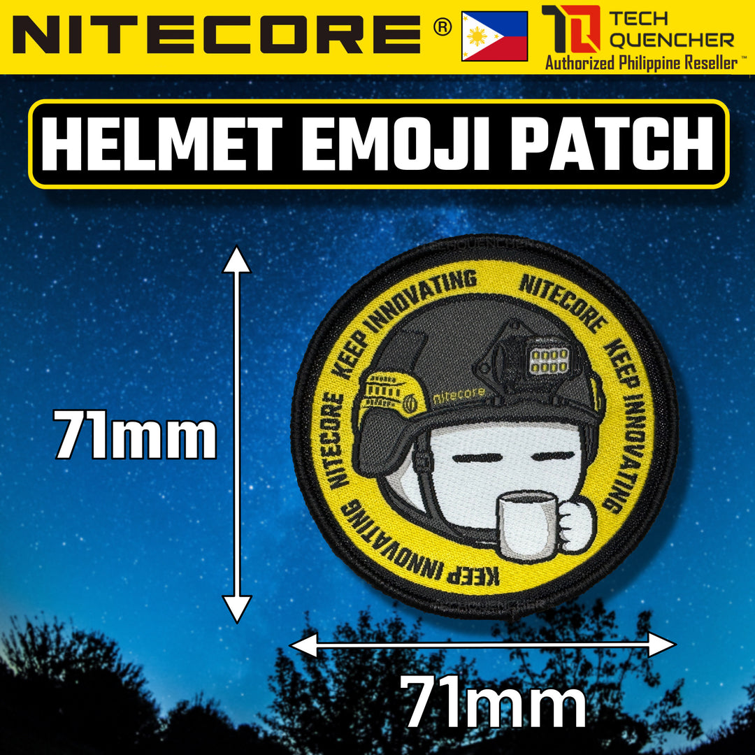 Nitecore Patch - Morale Patch - Embroidered Badge - For Bag Backpack Caps Vest Slingbag