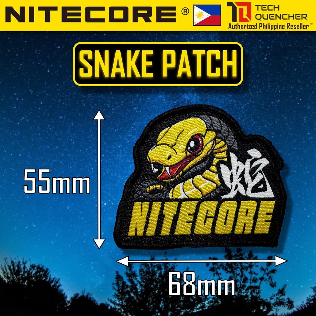 Nitecore Velcro Patch - Morale Patch - Embroidered Badge - For Bag Backpack Caps Vest Slingbag