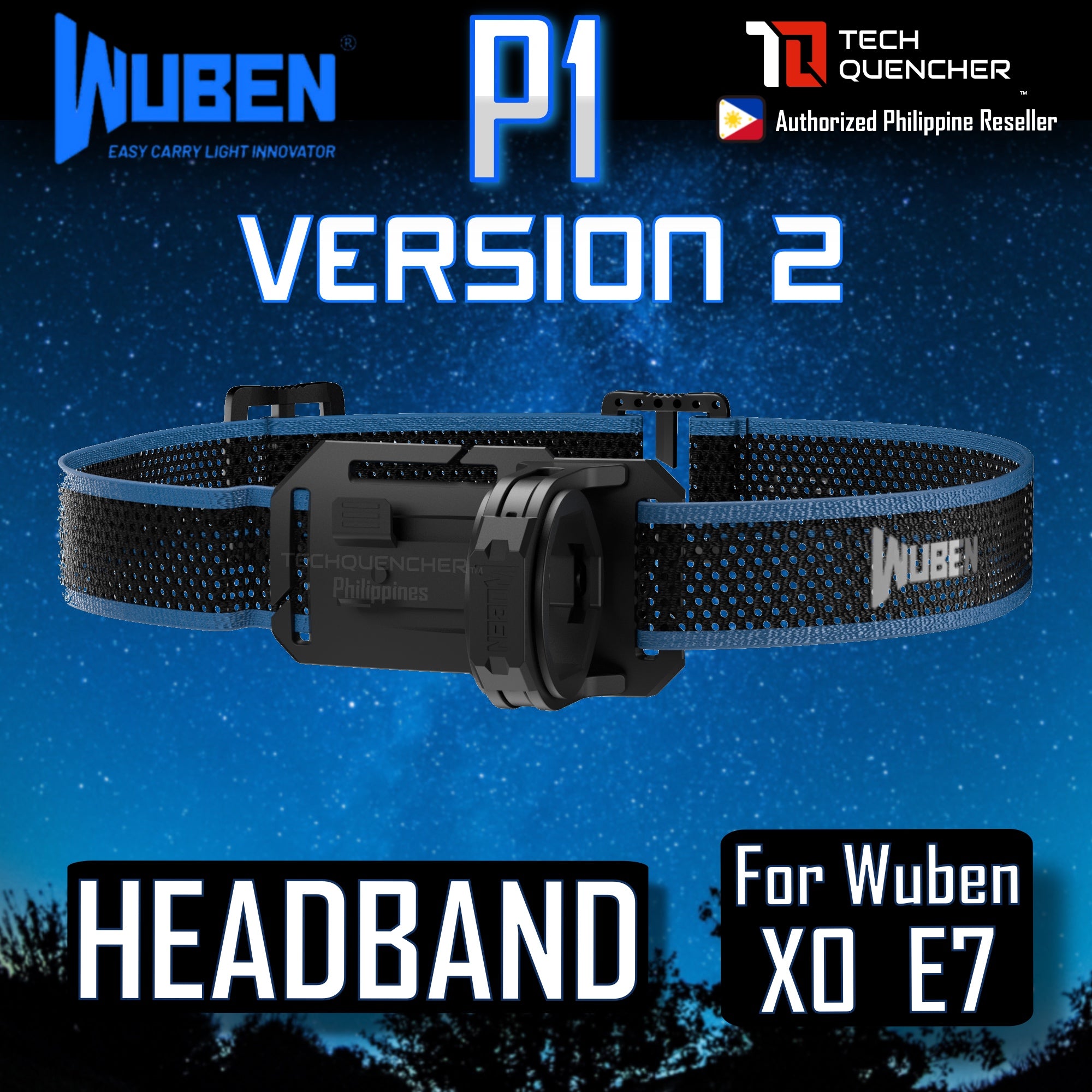 Wuben E7 Flashlight Headlamp - 1800 Lumens - Magnetic Base - Compact - AP10 Gesture Sensor - 1100mAh - 3200mAh - IP68