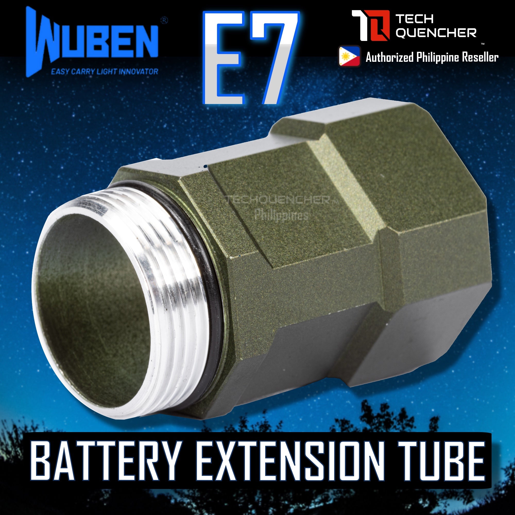 Wuben E7 Flashlight Headlamp - 1800 Lumens - Magnetic Base - Compact - AP10 Gesture Sensor - 1100mAh - 3200mAh - IP68