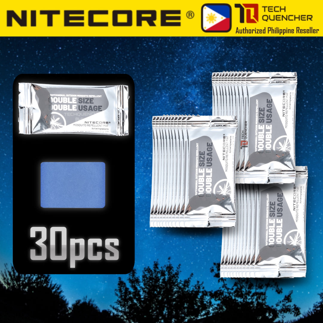 Nitecore MRM10 Mosquito Repellent Mats - 30pcs per box - For EMR05 EMR06 EMR10 EMR20 EMR30 SE EMR40