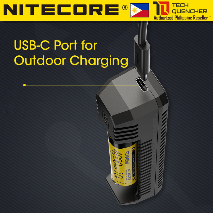 Nitecore UI1 Portable USB-C Li-ion Battery Charger - Single Slot