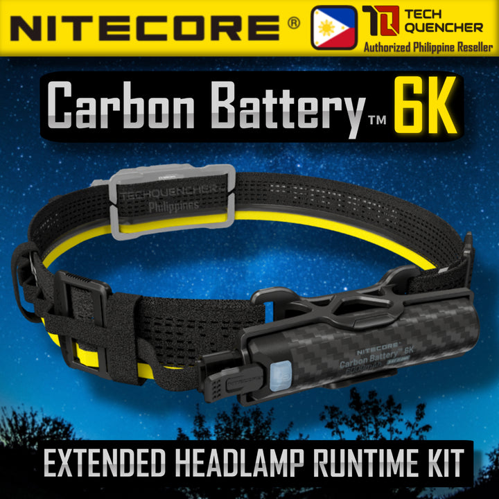 Nitecore Carbo 6K Kit 6000mAh Powerbank - Extended Headlamp Runtime Kit for NU43 NU45 NU50 HC65 UHE