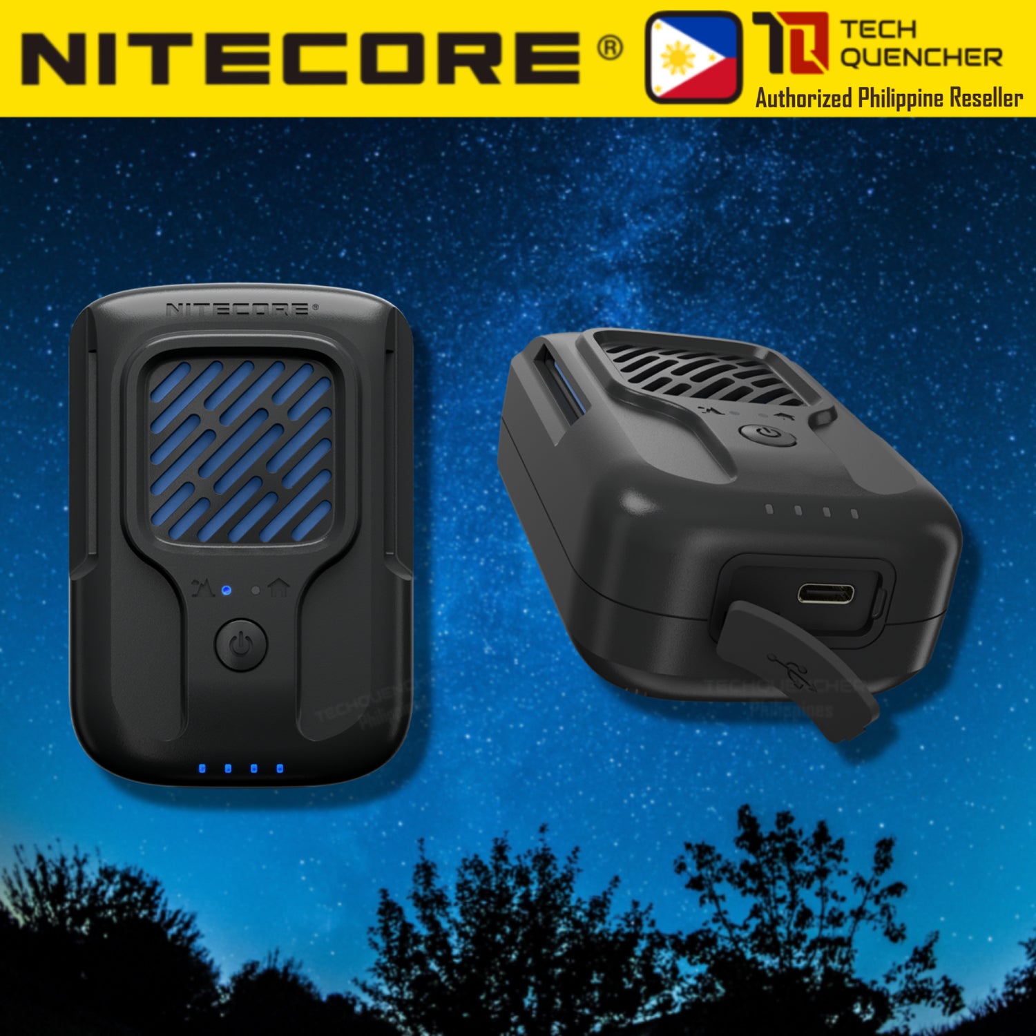 Nitecore EMR40 Portable Electronic Multipurpose Repeller - 10h Max Runtime - 7800mAh - USB-C - IPX5