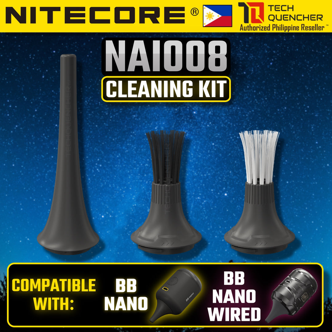 Nitecore NIA008 Enhanced Cleaning Kit for BB Nano and BB Nano Wired - Camera Blower -Multiple Nozzle