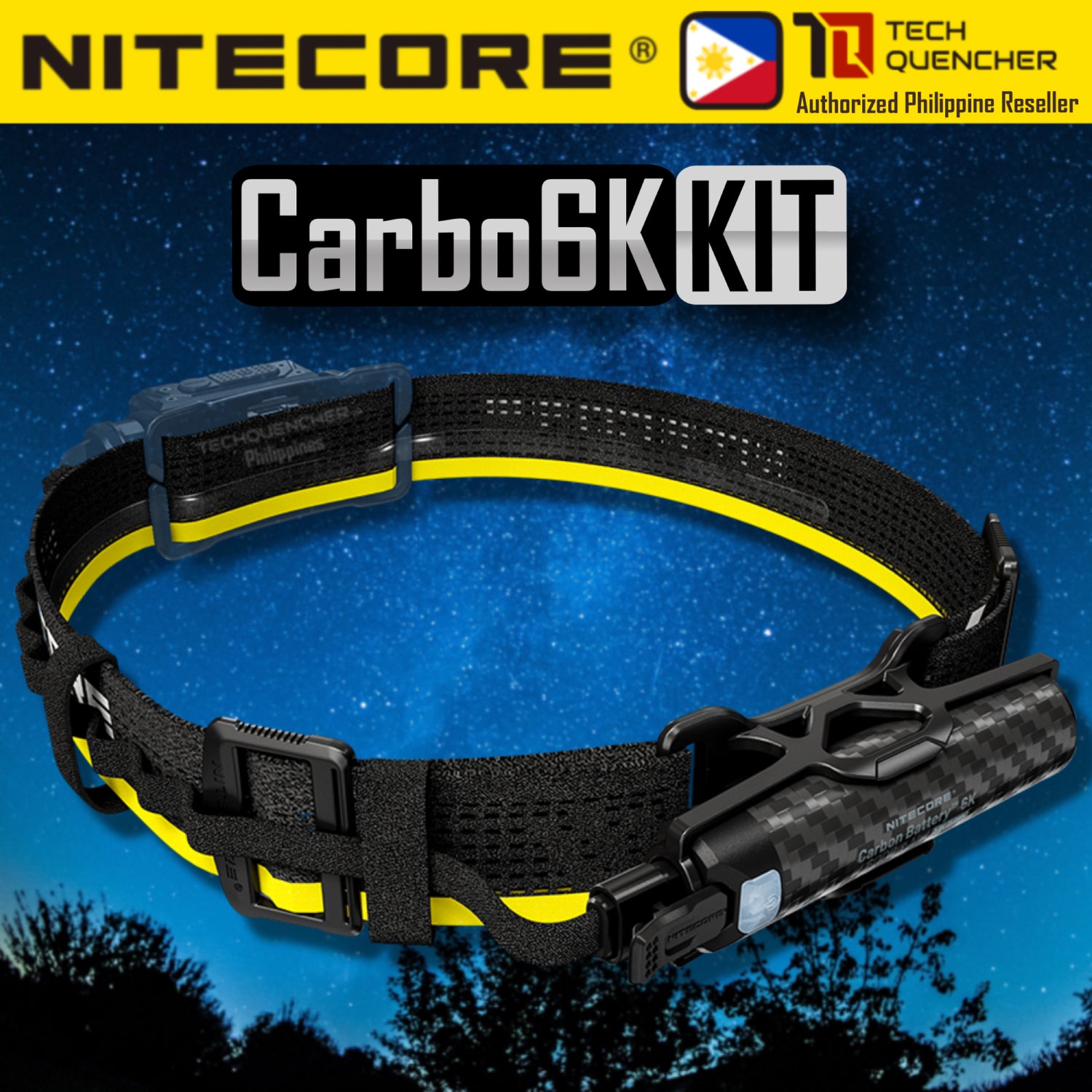 Nitecore Carbo 6K Kit 6000mAh Powerbank - Extended Headlamp Runtime Kit for NU43 NU45 NU50 HC65 UHE