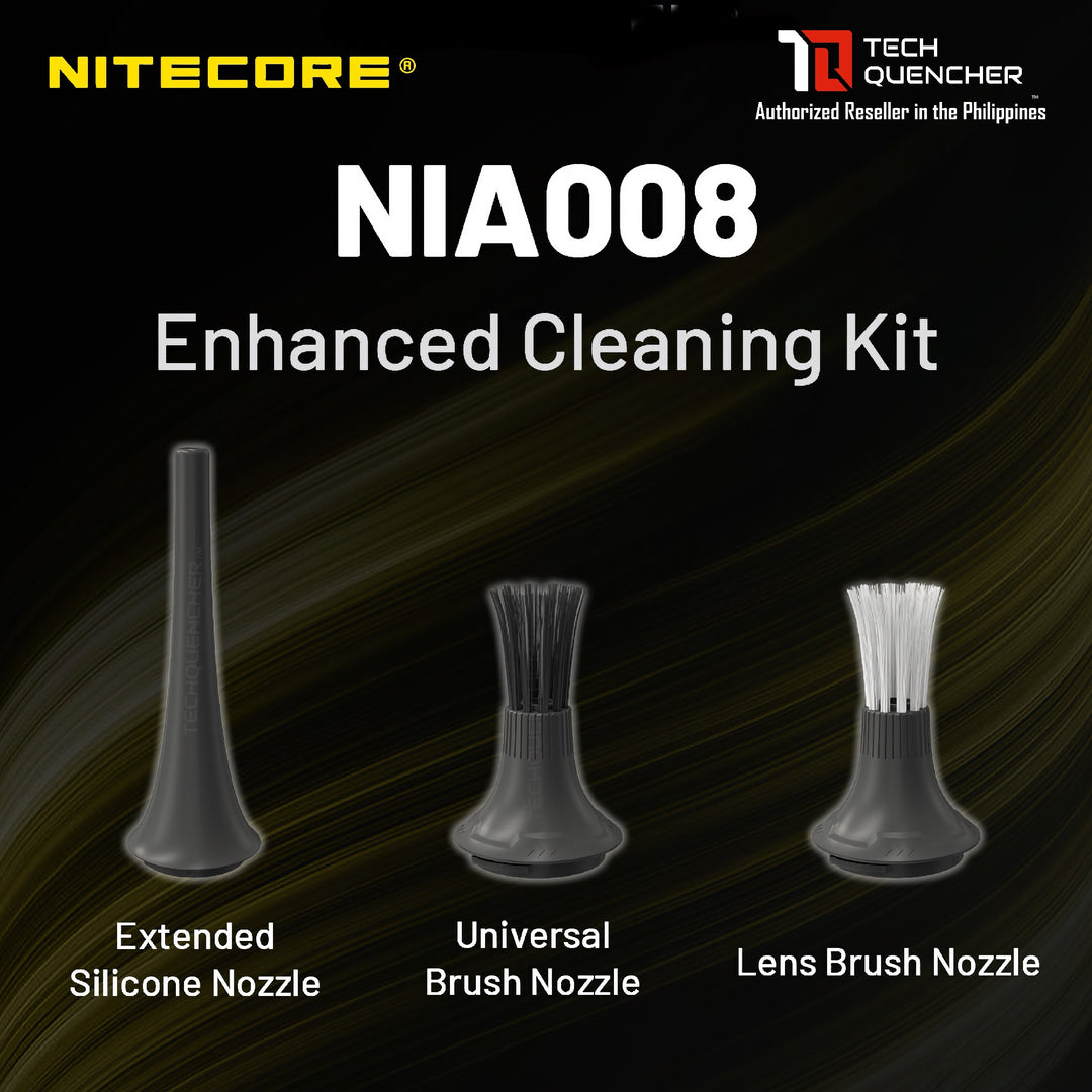Nitecore NIA008 Enhanced Cleaning Kit for BB Nano and BB Nano Wired - Camera Blower -Multiple Nozzle