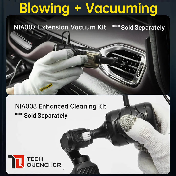 Nitecore BB Nano Wired - Portable Electronic Blower - USB-C Powered - Camera Cleaning - RGB - Vacuum