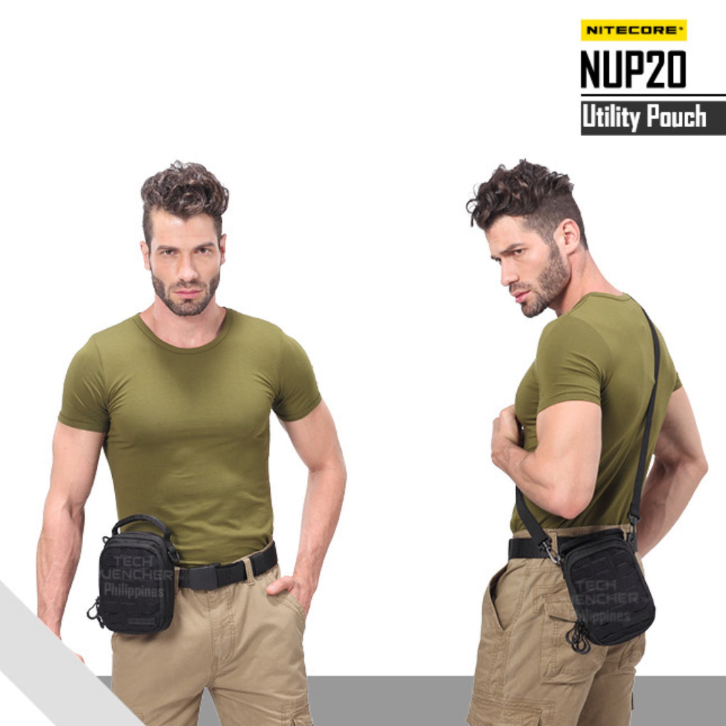 Nitecore NUP20 Utility Pouch - Velveteen Fabric  - Molle System - 1000D Fabric - EDC - Modular Bag