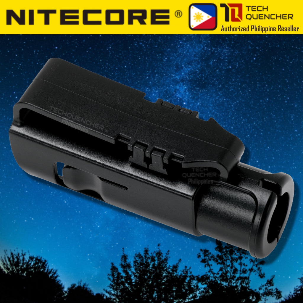 Nitecore NTH10 Holster -  Slim Profile Hard Holster -  Supports 1 inch - 25.4mm Diameter Flashlight