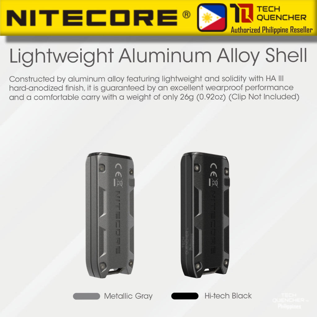 Nitecore TIP SE Flashlight -700 Lumens - Dual Core - USB-C Rechargeable 500mAh - IP54  - Keychain