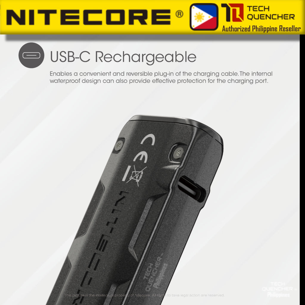 Nitecore TIP SE Flashlight -700 Lumens - Dual Core - USB-C Rechargeable 500mAh - IP54  - Keychain