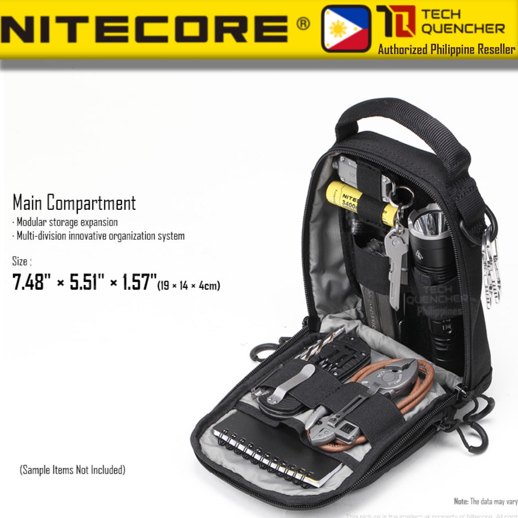 Nitecore NUP10 Utility Pouch - Hypalon Rubber  - Molle System - 1000D Fabric - EDC - Modular Bag